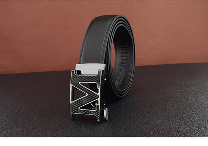 M letter Men Designer Belts High Quality White Luxury Brand Belt Automatic Buckl Cowskin Casual Waist Strap Ceinture Homme