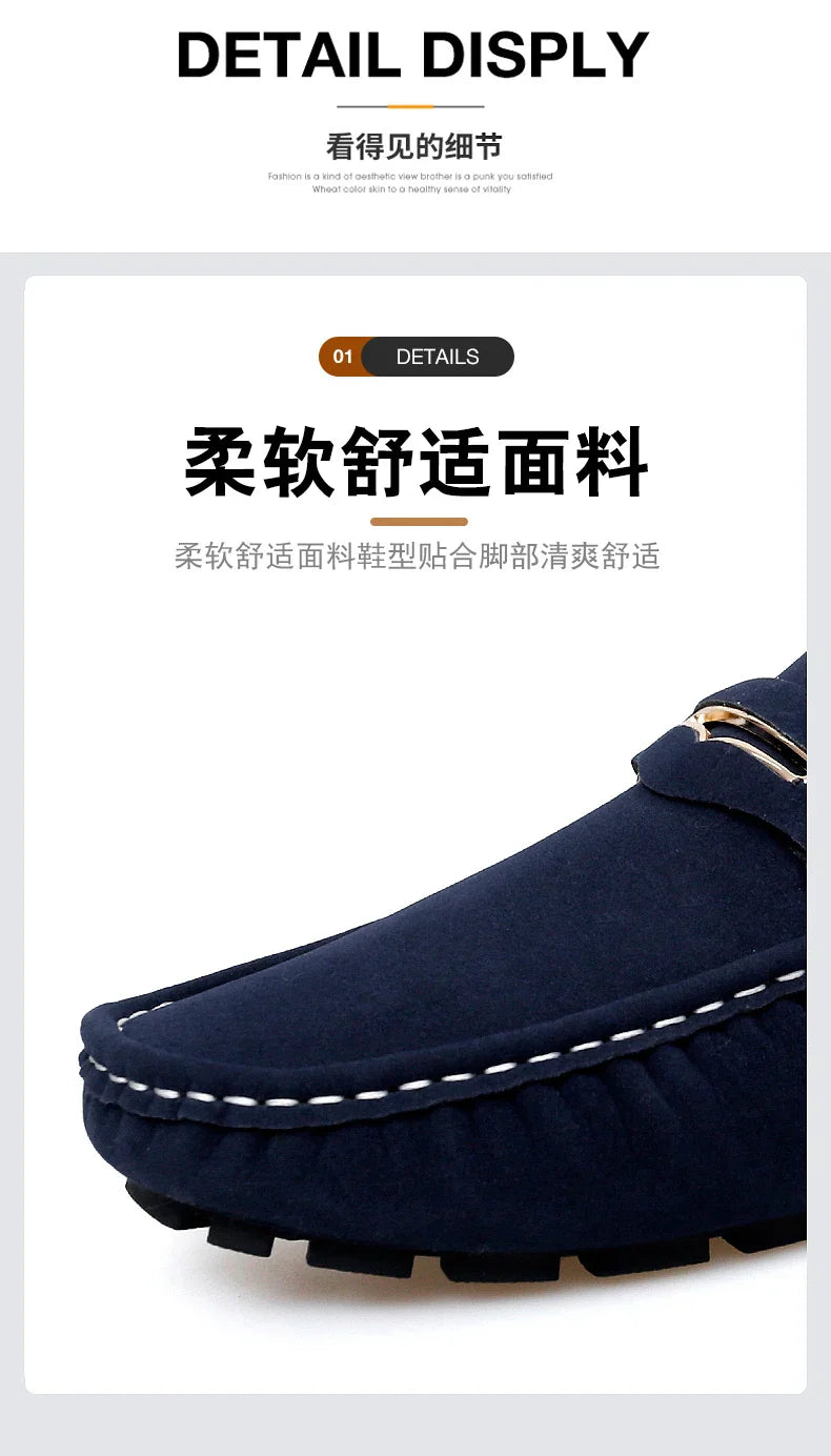 48 Extra Large Size Frosted Couple Style Halloween Gift 2025 Autumn New Beanie Shoes British Style Slip-On Lazy Men's Shoes Driving Lightweight Non-Slip Casual Leather Shoes