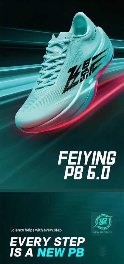Feiying PB6.0 Men Running Shoes Professional Marathon Full Palm Suspended Carbon Board Racing Race Sneakers QDB023261299