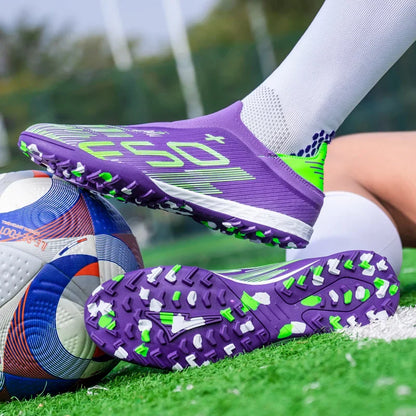 High Quality Mens Football Boots F50 Boys FG/TF Training Studded Fast Soccer Cleats Pro Non Slip Football Shoes for Man 35-45