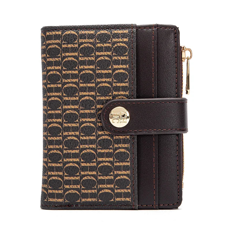 Women's Wallet Simple Wine Red Zero Wallet Credit Card Bag