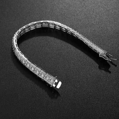 Luxury GRA Certified Full Moissanite Diamond Tennis Bracelet D Color For Woman Man 925 Couple Chain Bracelets Bangle Gift