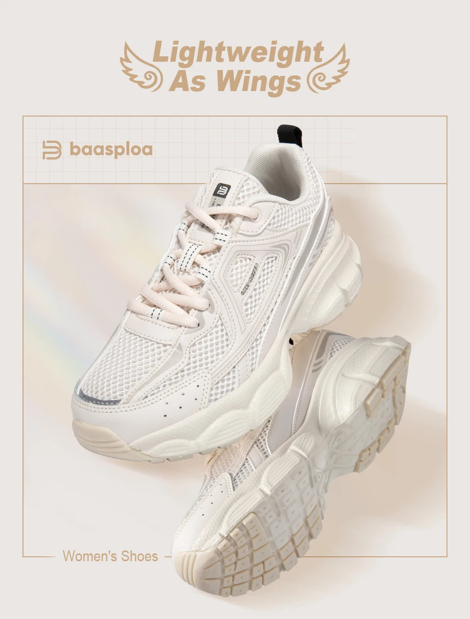 Women Retro Running Shoes Outdoor Mesh Lace Up Jogging Sports Shoes Female Casual Lightweight Breathable Non-slip Shoes