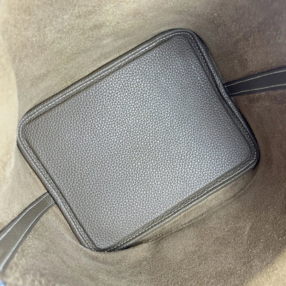 22 CM Large size Top Quality Bucket Bags Women's Bag Lady Luxury Designer High End Bag TC Cowhide Golden Sliver
