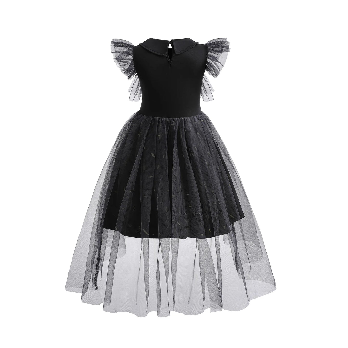 Wednesday Cosplay For Girls Costume Movie Addams Dresses for Girl Kids Mesh Party Dresses Halloween Carnival Costumes 4-12Yrs