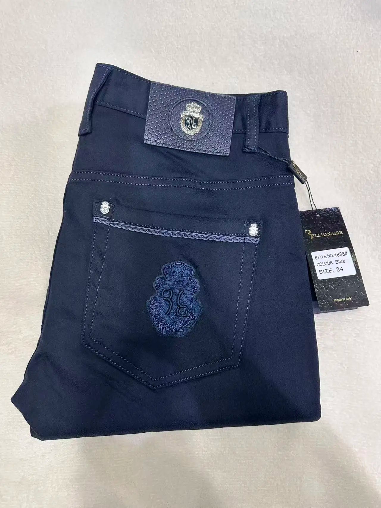Jeans Men 2026 Spring Summer new fashion Embroidery comfortable elasticity outdoors Big size 34-42 Pants