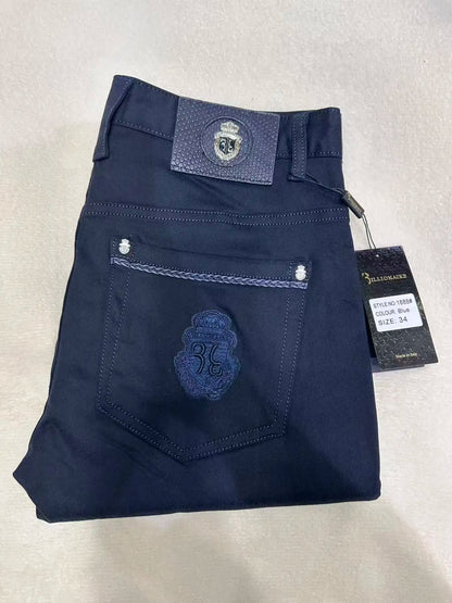 Jeans Men 2026 Spring Summer new fashion Embroidery comfortable elasticity outdoors Big size 34-42 Pants