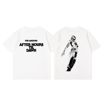 The Weeknd After Hours Til Dawn Tour 2026 Graphic T Shirts Harajuku Hip Hop Short Sleeve T-shirt Unisex Fashion Casual T-shirts