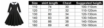 Halloween Dress Girl Costume for Girls Black Dress