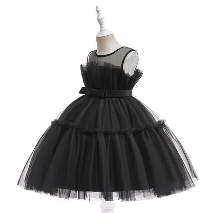 Baby Yellow Dress For Girls Kids Wedding Bridesmaid Dresses Toddler Tulle Birthday Princess Party Dress Infant Outfits Vestidos