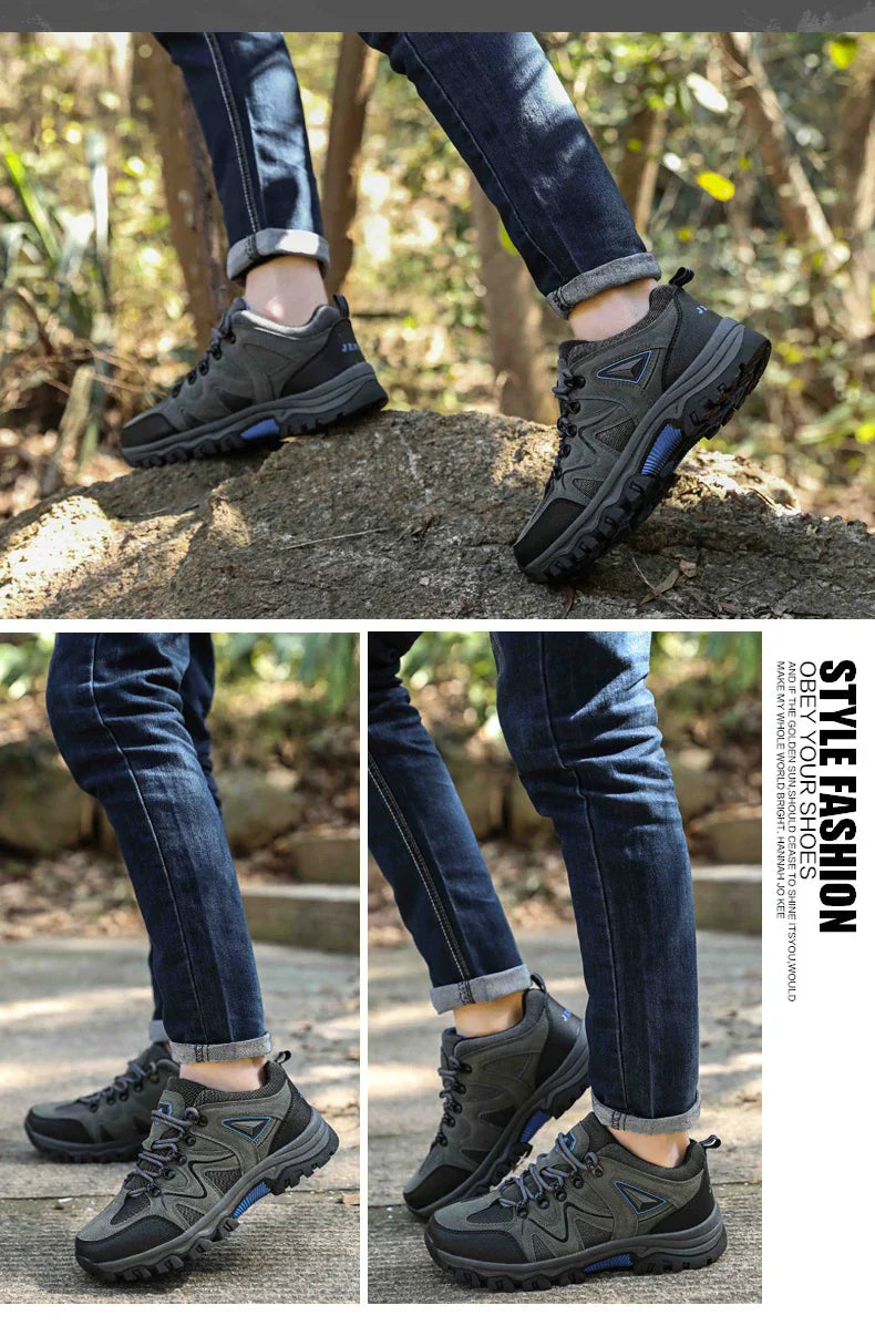 Men's Hiking Shoes All-terrain Outdoor Sports Shoes Breathable Wear-resistant Mesh Non-slip Hiking Shoes Outdoor Cycling Shoes