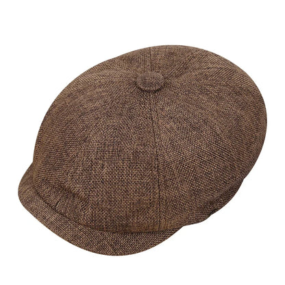 Men Retro Beret British Hats Wool Blend Vintage Herringbone Tweed Men Casual Fashion Hat Flat Keep Warm Caps Gifts