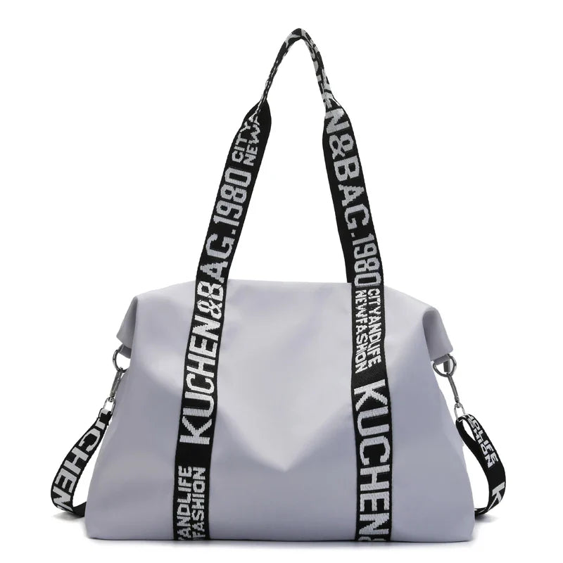 Women's Large Capacity Nylon Shoulder Bag Casual Top-Handle Fashion Tote Crossbody Handbag