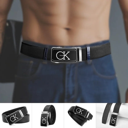 Men's Luxury Designer Belt - Automatic Alloy Buckle with 3.5cm Genuine Leather Belt for Business Suits Casual Belt Men