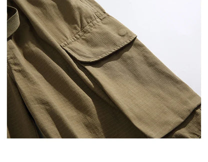 High Quality Cotton Cargo Pants Mens Clothing Plus Size Casual Pants Japanese Harajuku Casual Tactical Joggers Baggy Trousers