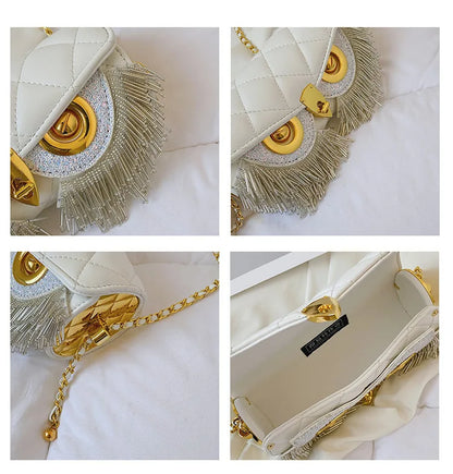 Cute Owl Bags for Women 2026 New Luxury Designer Handbag Fashion Tassel Crossbody Bag Leather Animal Print Shoulder Bag Woman