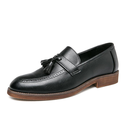 Spring Autumn New Men's Genuine Leather Casual Shoes Outdoor Work Shoes Office Dress Shoes Men's Wedding Shoes Free Delivery