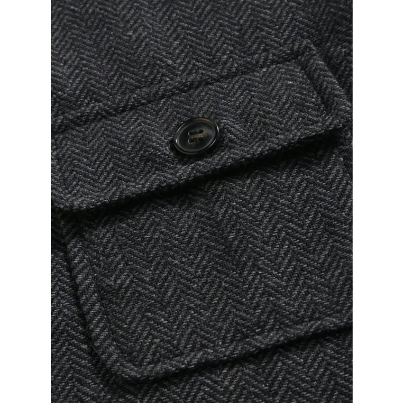 Suit Vest Man Vintage Single-breasted Pocket Male Waistcoat Slim V-neck Sleeveless Business Casual Versatile Men Vest