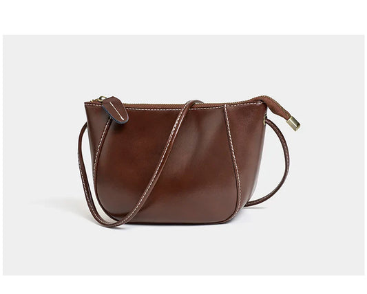Women's Genuine Cow Leather Shoulder Bags Ladies Fashion Versatile Designer Luxury Crossbody Bag Female Shell Handbags for lady