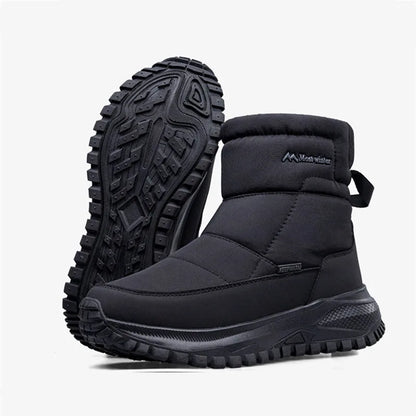 Brand Winter Sneakers Men's Boots Thick Plush Warm Men's Snow Boots Soft Non-Slip Men Ankle Boots Outdoor Waterproof Men's Boots