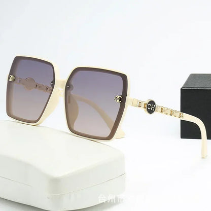 Ins 2025 Luxury Designer Polarized Sunglasses Women New Fashion Big Square Retro Sun Glasses Ladies Eyewears Gafas De Sol UV400