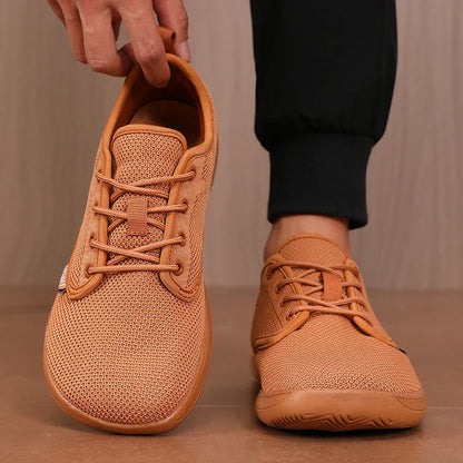 Unique Mesh Sports Shoes Flexible Wide Toe Breathable Minimalist Walking Shoes Outdoor Activities Tennis Foldable Men's Shoes