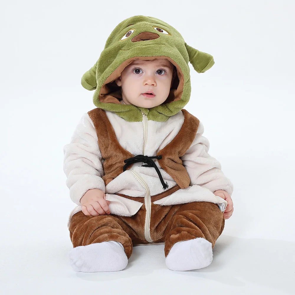 Monster Cosplay Clothes Romper Onesie Boy Girl Jumpsuit Anime Ropa Winter Warm Outfit Halloween Costume