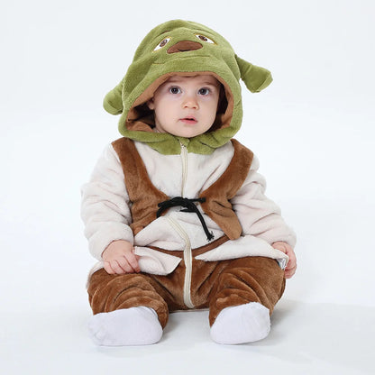 Monster Cosplay Clothes Romper Onesie Boy Girl Jumpsuit Anime Ropa Winter Warm Outfit Halloween Costume