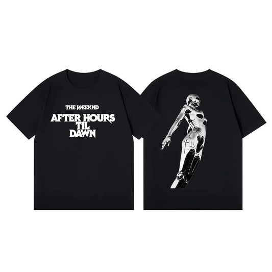 The Weeknd After Hours Til Dawn Tour 2026 Graphic T Shirts Harajuku Hip Hop Short Sleeve T-shirt Unisex Fashion Casual T-shirts