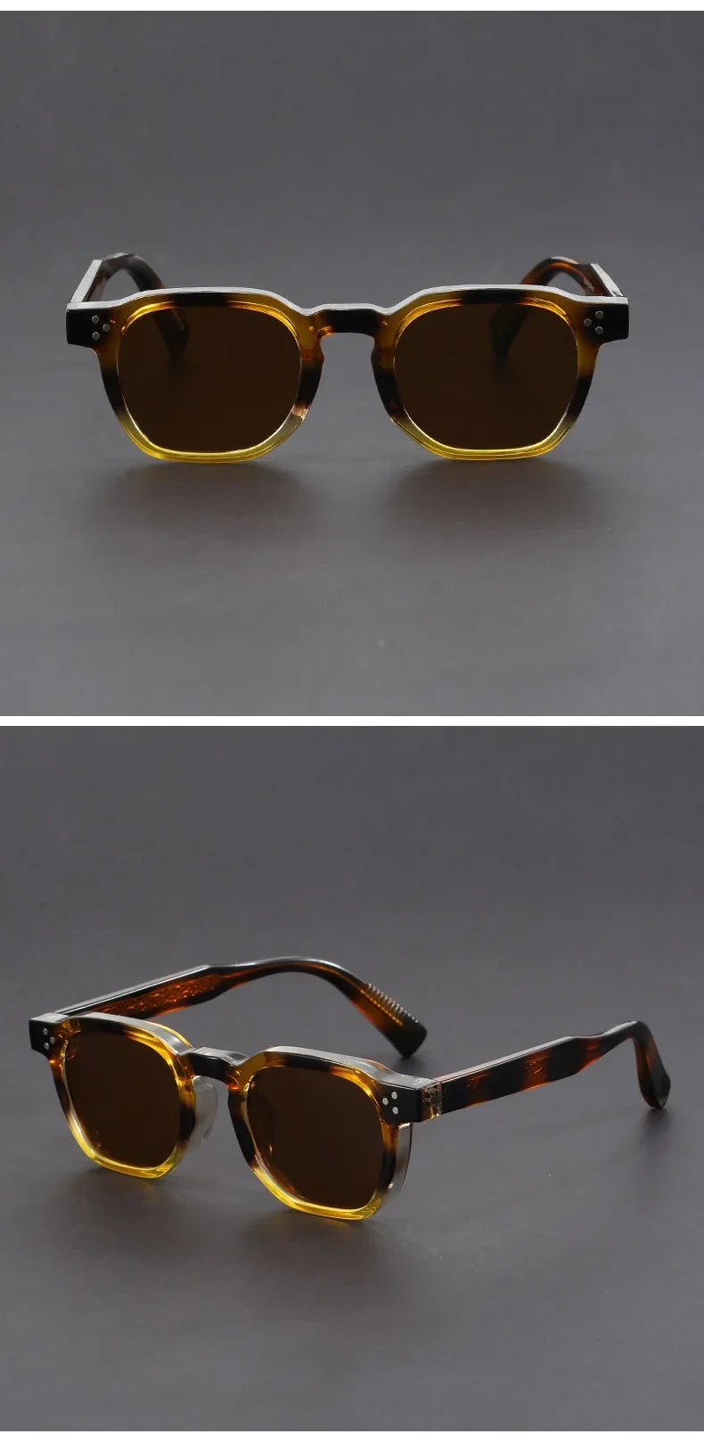 New Fashion Personalized Simple Geometric Design Polarized Sunglasses UV Protection Customizable Prescription  1045