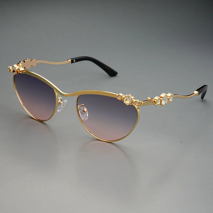 Y2K New Luxury Sunglasses Women Rhinestones Cat Eye Ins Party Fashion Sun Glasses UV400 Sun Shades Lentes De Sol Mujer Sunglass
