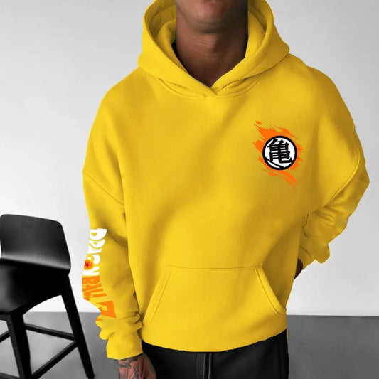 Dragon Ball Men's Hoodie Sweater Goku Shenron Japan Anime Summer Autumn Boy Children's Long Sleeve Niche Parent-Child Wear