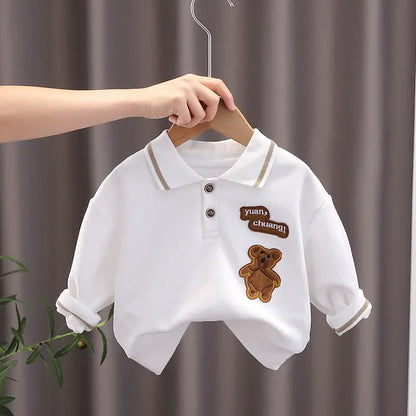 New Autumn Brand Kids Boys T-shirts Kids Spring Clothes Child T-shirt Clothing Costume Long Sleeve Tops Tee 1 2 3 4 5 Years
