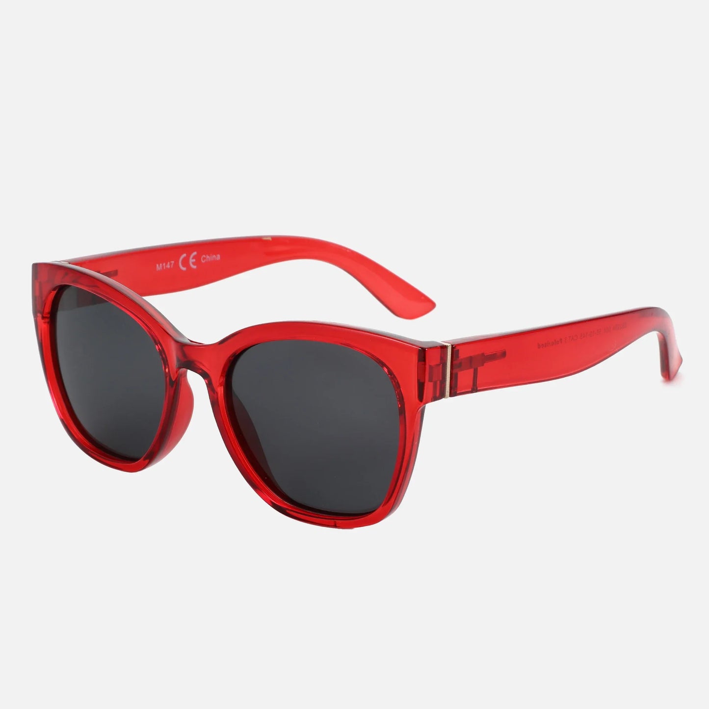Fashion Original Thick Butterfly Frame Polarized Sunglasses for Women Chunky Uv400 Protection Shade Cat Eye Sun Glasses