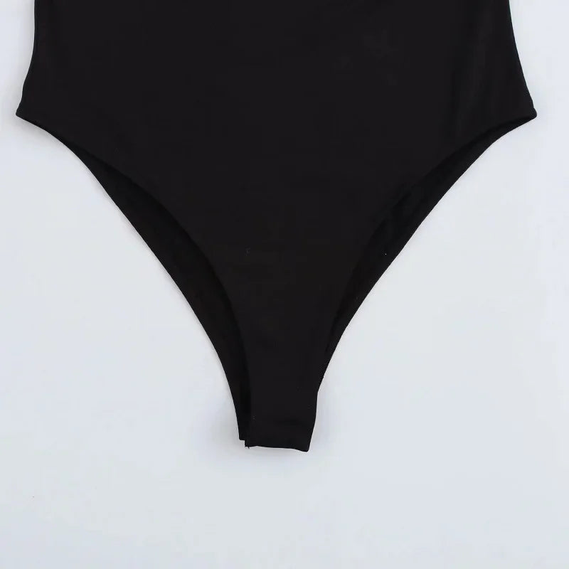Black Bustier Bodys for Women Sexy Extreme Bodysuit Women Long Sleeve Bodysuits Woman One Pieces Summer Tops Woman 2025