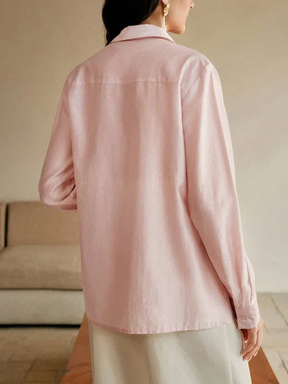2025 New Long Sleeves Shirts for Women Summer Autumn 3D Flower Chic Blouse Tops for Women Office Business Casual Work