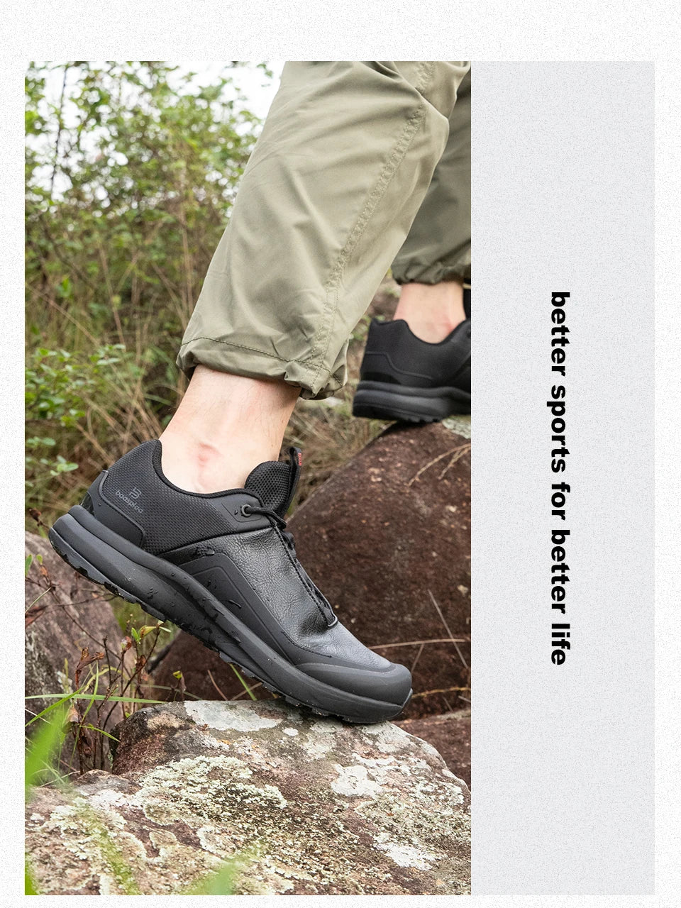 Men Hiking Shoes Litchi Leather High Quality Male Trekking Climbing Sneakers Non-slip Luxury Designer Outdoor Shoe