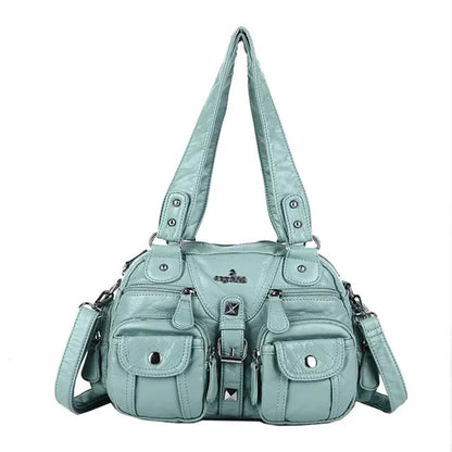 Vintage Women Handbags Fashion Satchel PU Shoulder Bag Top-handle Handbag Dumpling Pack Gifts Shoulder Bags Phone Money Pack