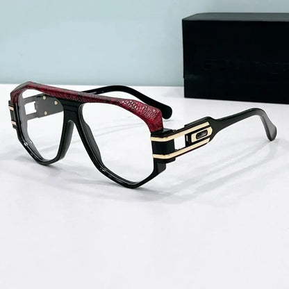 163 luxury designer men's sunglasses  women high quality acetate alloy irregular square frame Prescription eyeglasses fashion