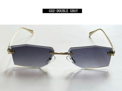 2026 Rimless Sunglasses Women Vintage Luxury Fashion Glasses Shades Dropshipping Luxe Lentes De Sol Mujer Lunette Soleil Femme