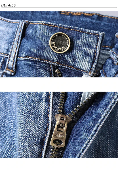 2025 Summer Brand Stretch Thin Bermuda Masculina Cotton Denim Jeans Jorts Men Knee Length Soft Ropa Hombre Shorts