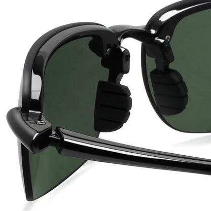 Rimless Polarized Sports Sunglasses Men&Women Tr90 Frame for Running Fishing Baseball Driving （8001）
