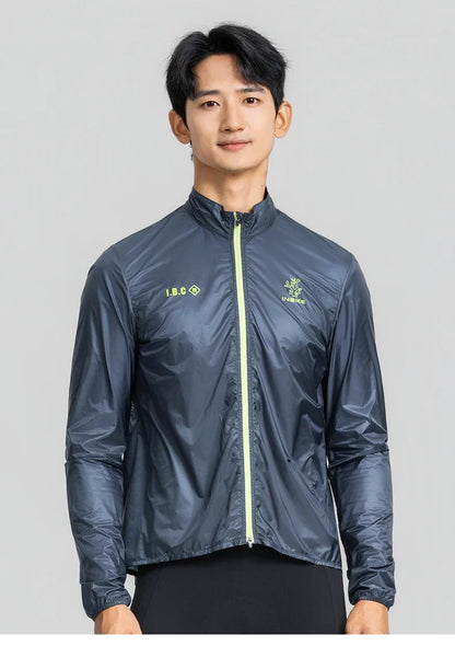 Men's Road Bike Windbreaker Windproof Water-Resistant Lightweight Bicycle Long Sleeved Cycling Jacket MTB Clothing Man