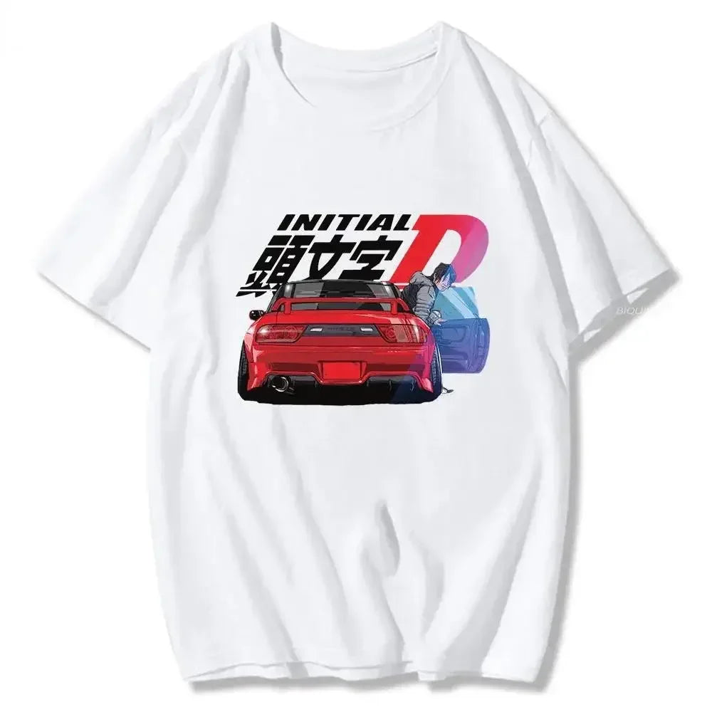 Initial D T Shirt Japanese Anime Graphic Funny Harajuku Manga T Shirt Fashion Casual Short Sleeve T Shirt Women Clothes
