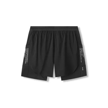 Men's Gym Shorts 2 in 1 Quick Dry Running Shorts Basketball Jogger Summer Fitness Workout Short Pants Bodybuilding Activewear