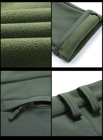 Winter Slim Men Outdoor Camping Pants Hiking Trousers Women Travel Thickening Warmth Retention Trekking Ride Sportswear