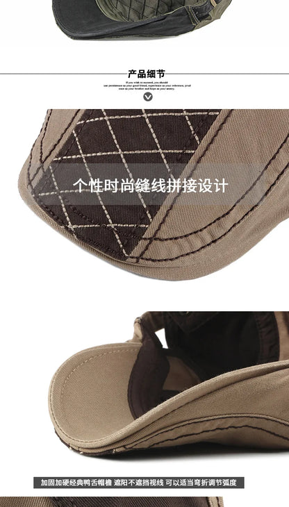 Men Women Beret Spring Autumn Cotton Flat Cap Ivy Gatsby Newsboy Hat Fashion Adjustable Vintage Cabbie Hats