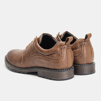 Men Shoes Brand 2026 Fashion Comfortable Leather Shoes Men