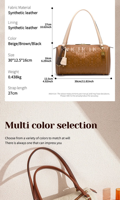 Women's Shoulder Bag 2026 New Simple Brown Handbag Women's Commuting Pillow Bag