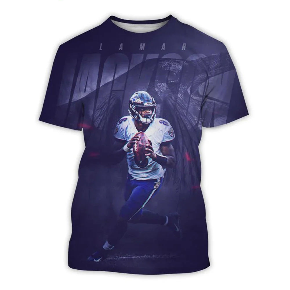 Summer fashion trend 3D printed men's short sleeved T-shirt personalized hip-hop comfortable round neck T-shirt sports top